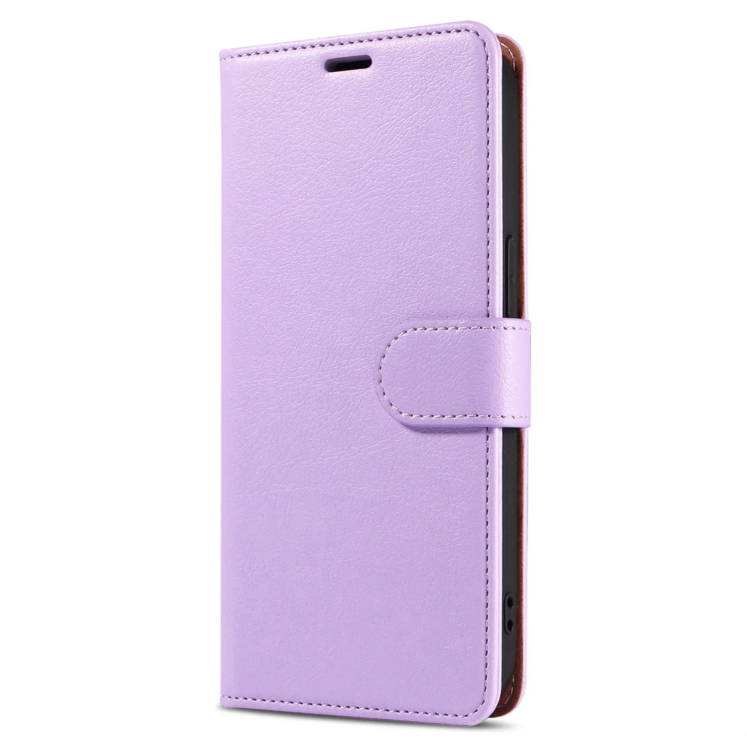 001 For iPhone 15 Plus Wallet PU Leather Stand Cover Magnetic Closure Phone Case RFID Blocking Function Shell