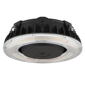 100W LED Round Canopy Light - Wattage and Color Switching - Bronze Finish