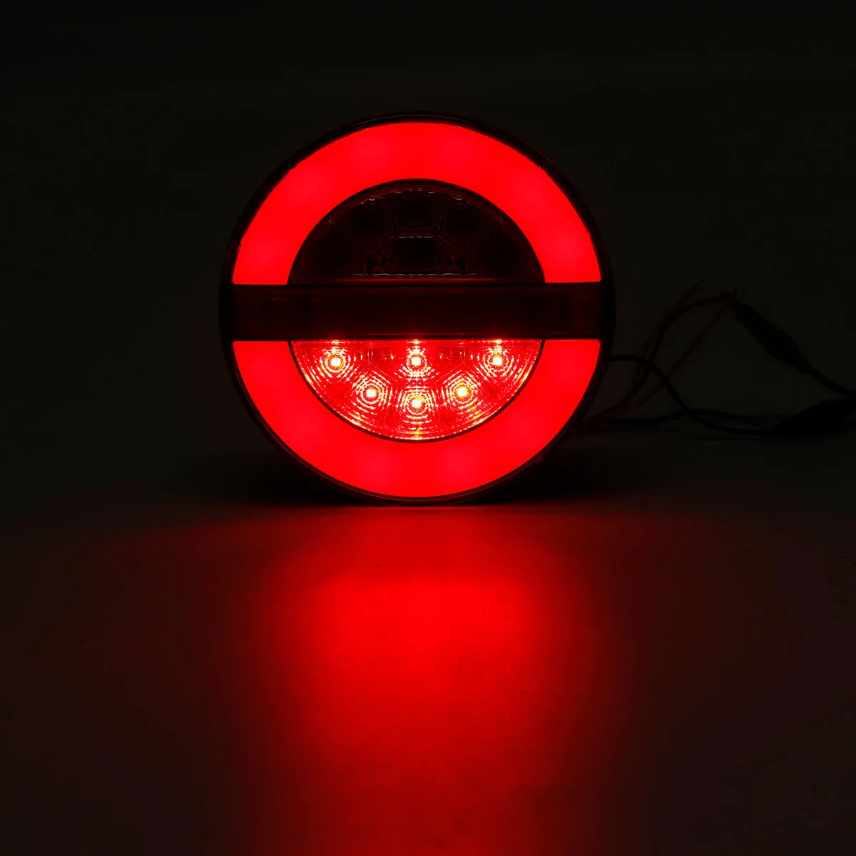 12-24V 20LED Neon Hamburger Rear Tail Lights Turn Signal Reverse Lamp For Truck Lorry Van Caravan Bus Camper