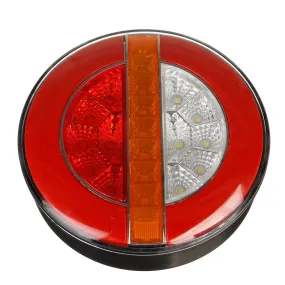 12-24V 20LED Neon Hamburger Rear Tail Lights Turn Signal Reverse Lamp For Truck Lorry Van Caravan Bus Camper