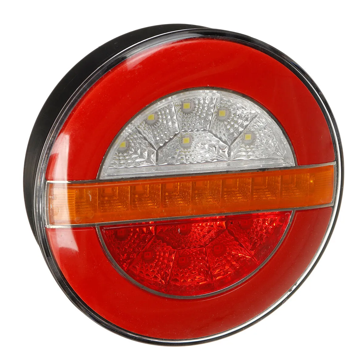 12-24V 20LED Neon Hamburger Rear Tail Lights Turn Signal Reverse Lamp For Truck Lorry Van Caravan Bus Camper