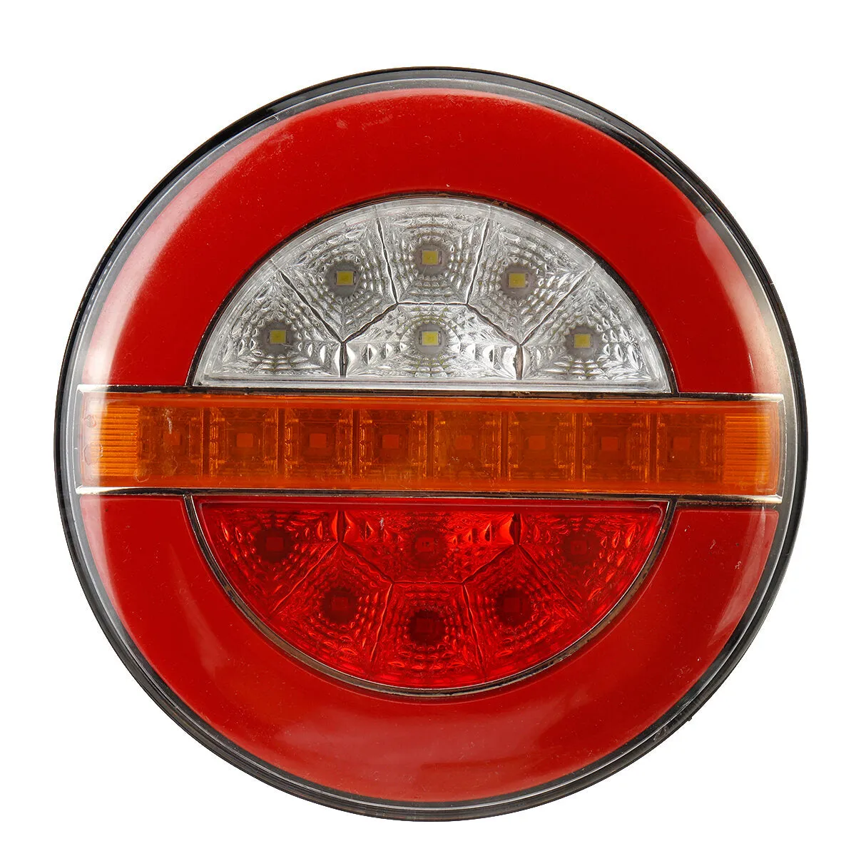 12-24V 20LED Neon Hamburger Rear Tail Lights Turn Signal Reverse Lamp For Truck Lorry Van Caravan Bus Camper