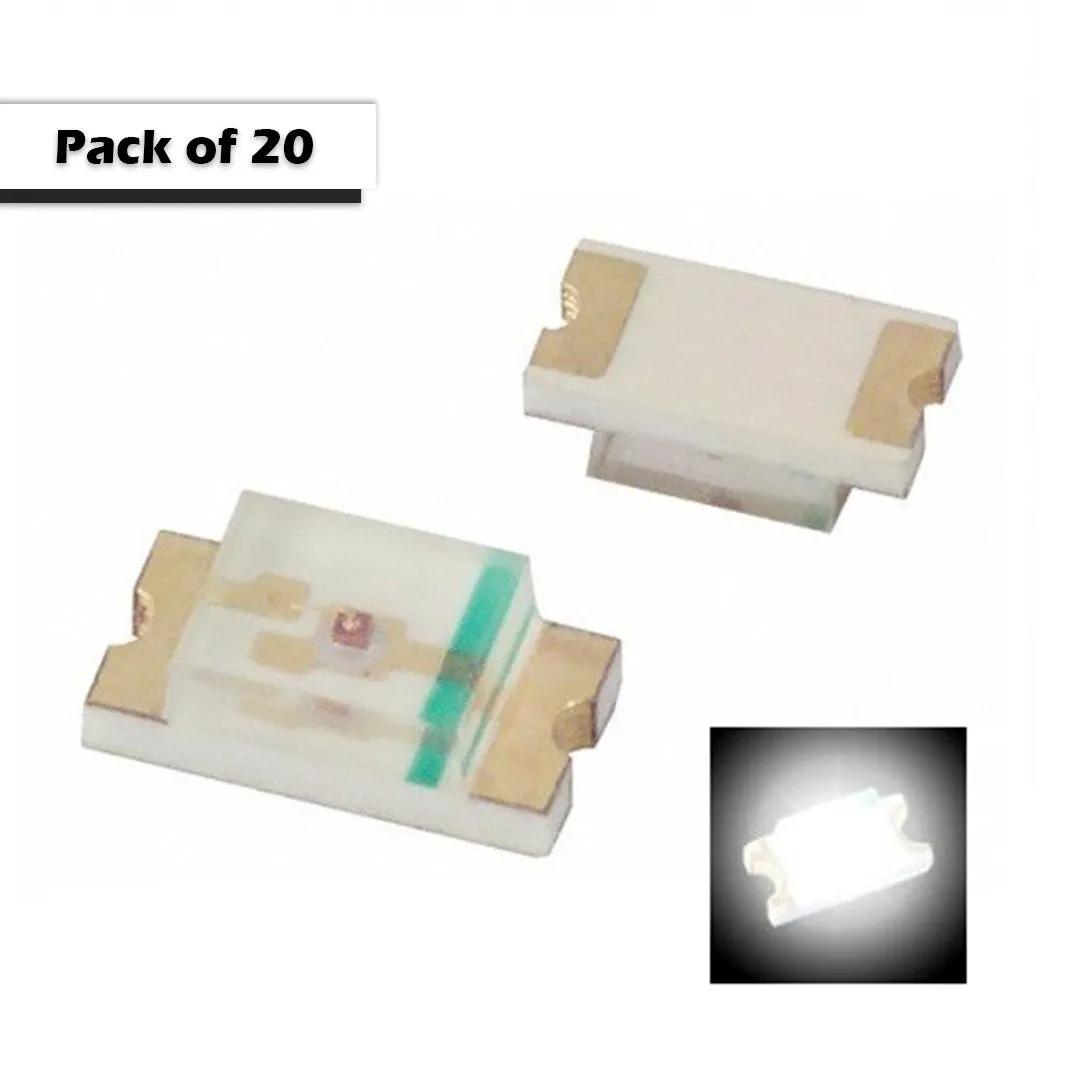 1206 SMD LED Clear/Transparent Chip Type