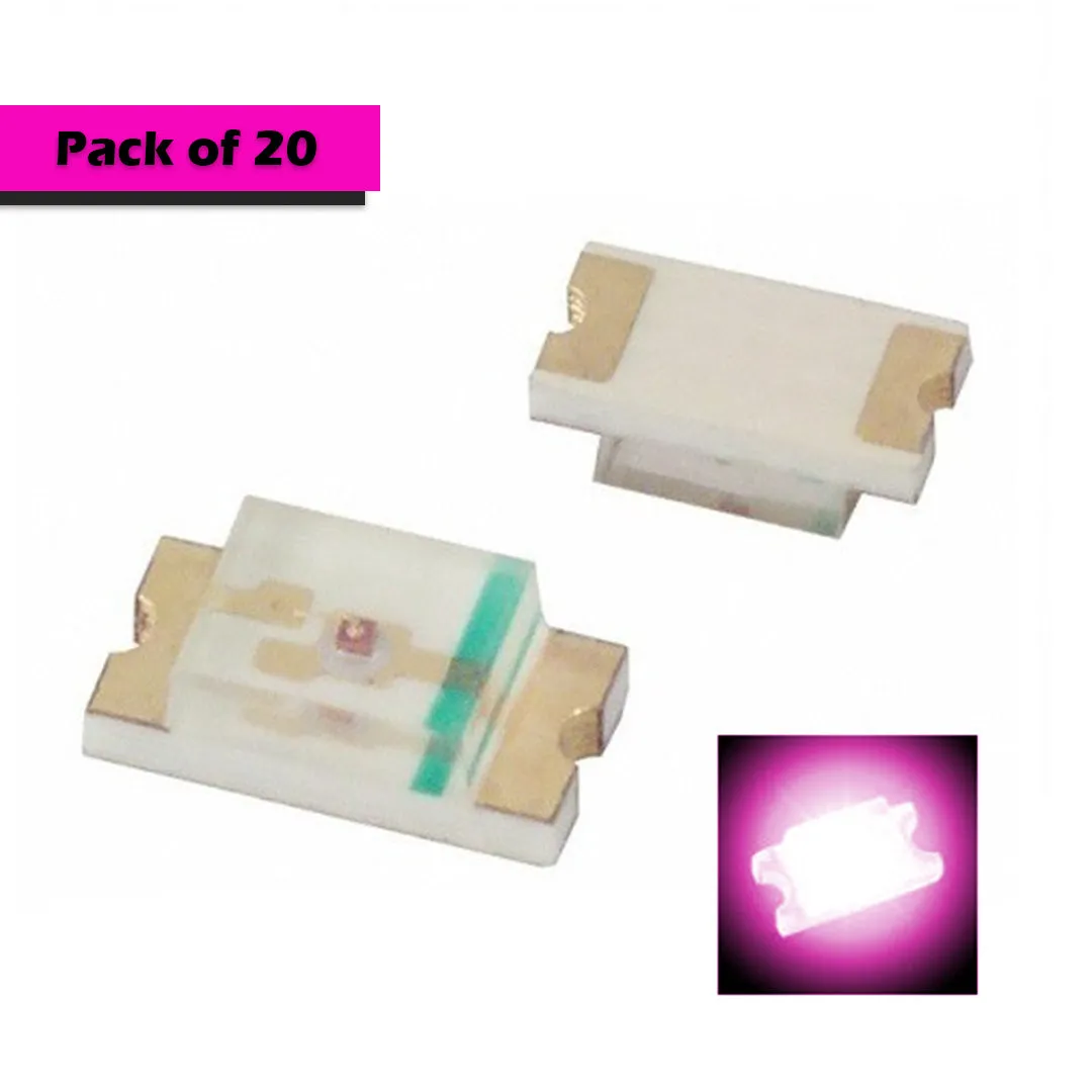 1206 SMD LED Clear/Transparent Chip Type