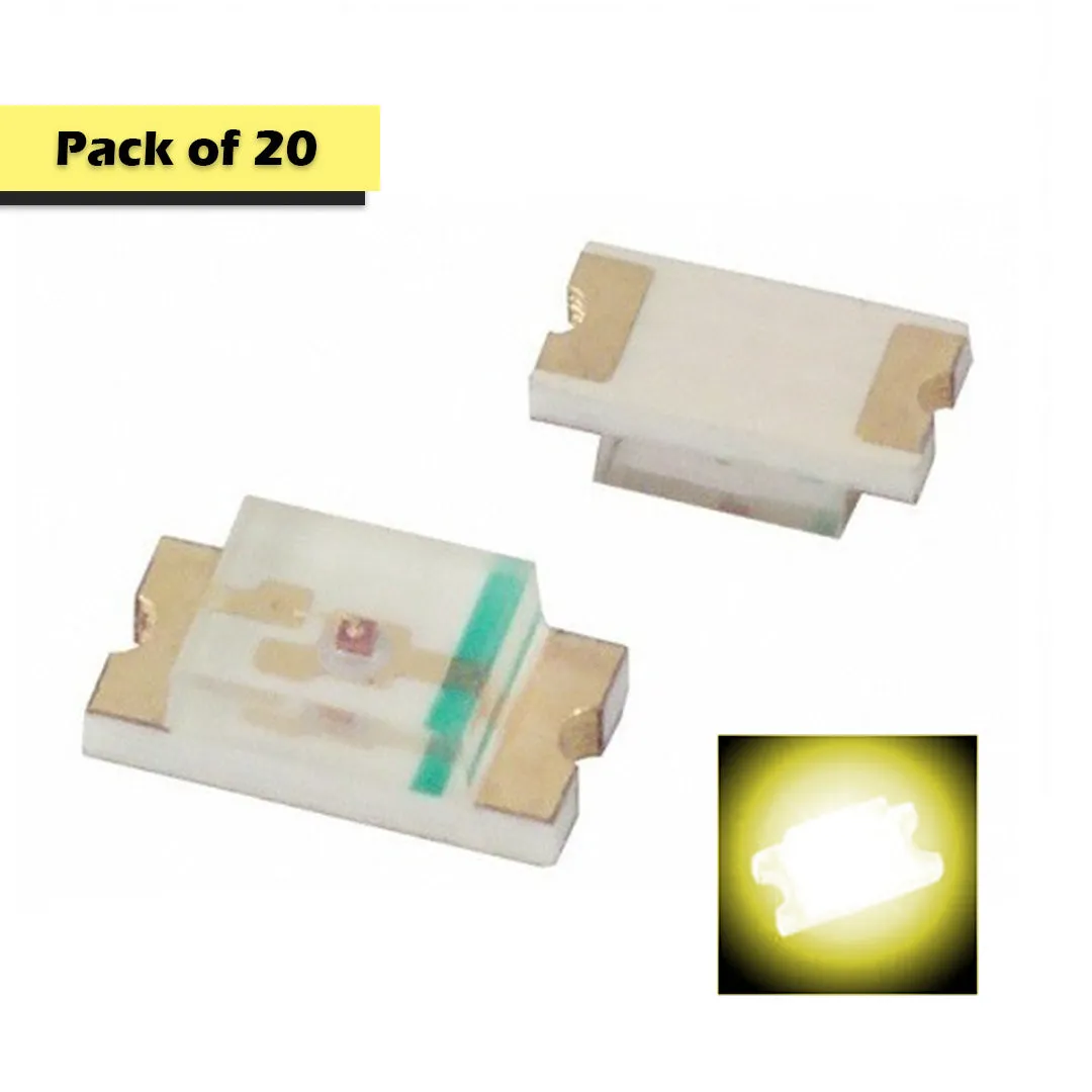 1206 SMD LED Clear/Transparent Chip Type