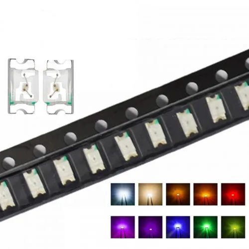 1206 SMD LED Clear/Transparent Chip Type