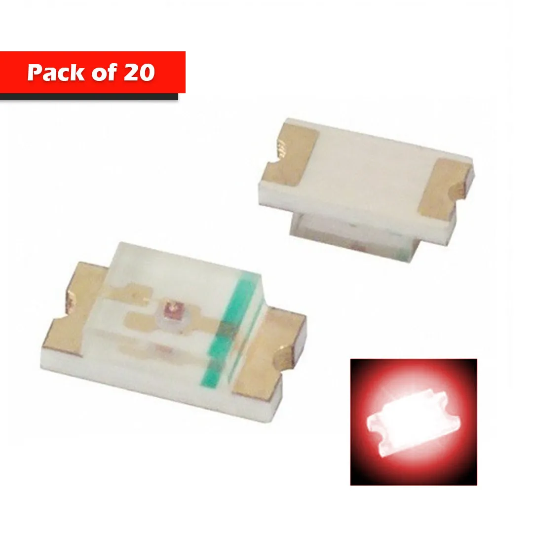 1206 SMD LED Clear/Transparent Chip Type