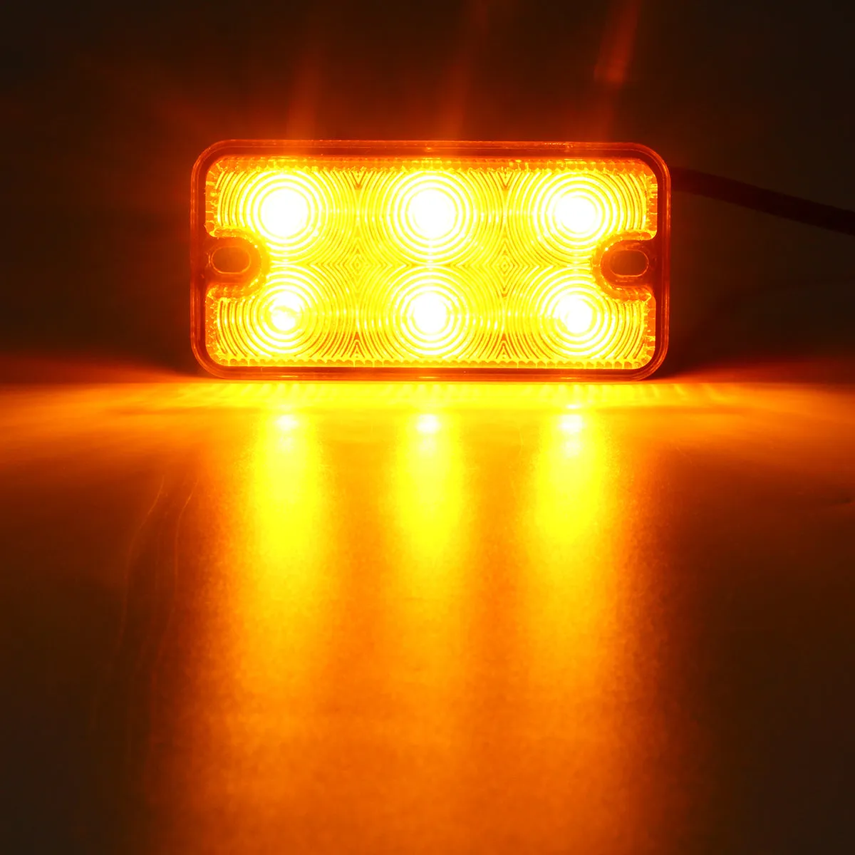 12V-80V 6 LED Indicator Amber Stop Rear Tail Lights For Boat Truck Trailer