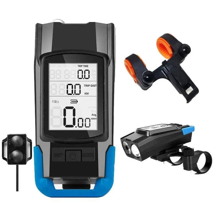 3 In 1 Wireless Bicycle Code Meter Lamp Strong Light Front Light