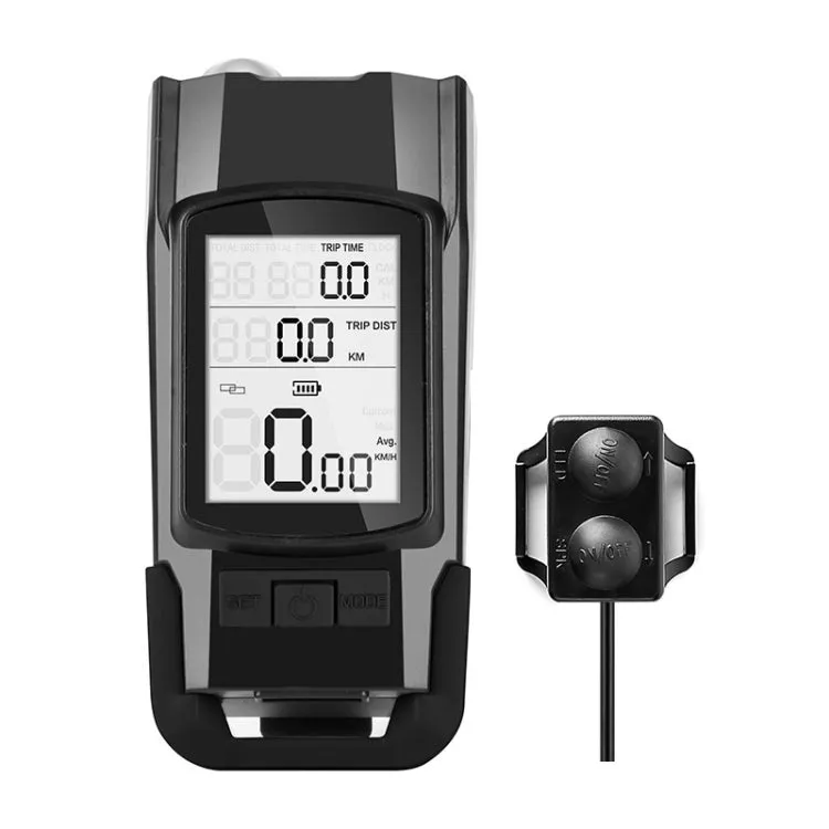 3 In 1 Wireless Bicycle Code Meter Lamp Strong Light Front Light