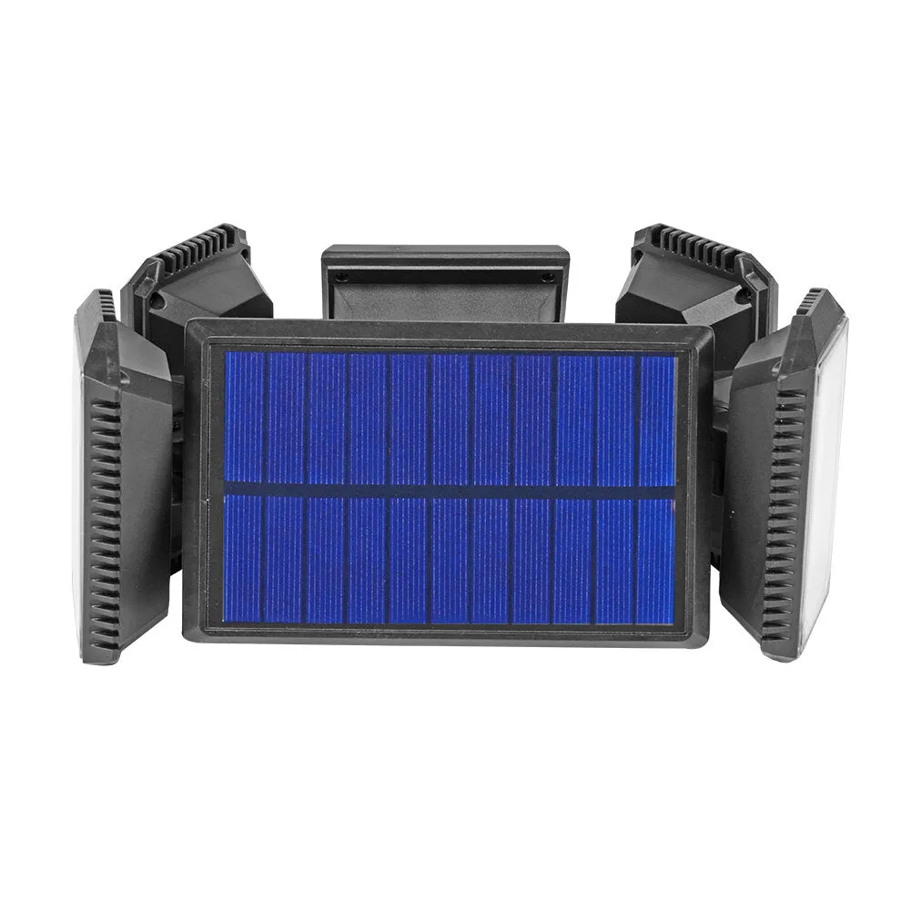 300 LED Solar Lights Outdoor 270 Wide Angle Motion Sensor Flood Wall Lights 3 Adjustable Heads for Yard Patio Garden Porch