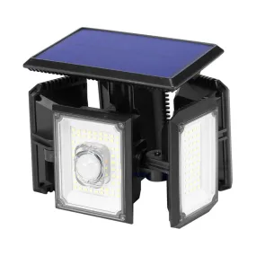 300 LED Solar Lights Outdoor 270 Wide Angle Motion Sensor Flood Wall Lights 3 Adjustable Heads for Yard Patio Garden Porch