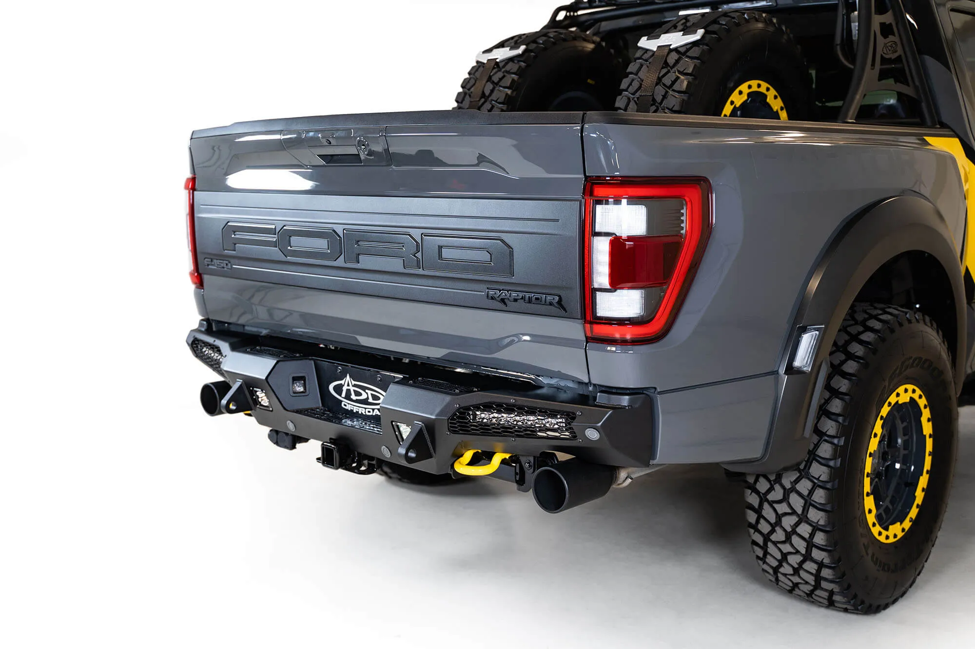 Addictive Desert Designs HoneyBadger Rear Bumper - 2021  Ford F-150 Raptor - R210151430103