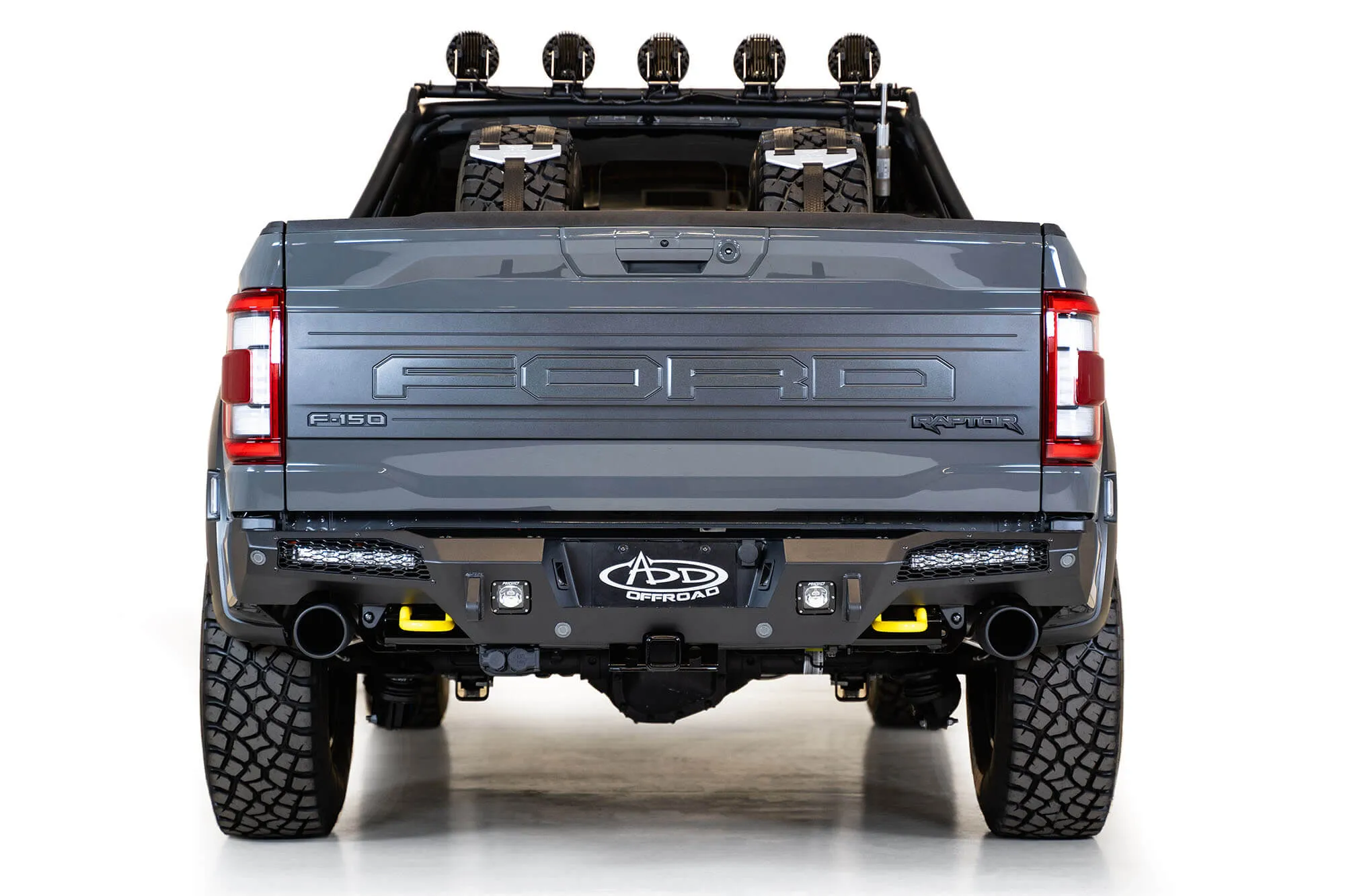 Addictive Desert Designs HoneyBadger Rear Bumper - 2021  Ford F-150 Raptor - R210151430103