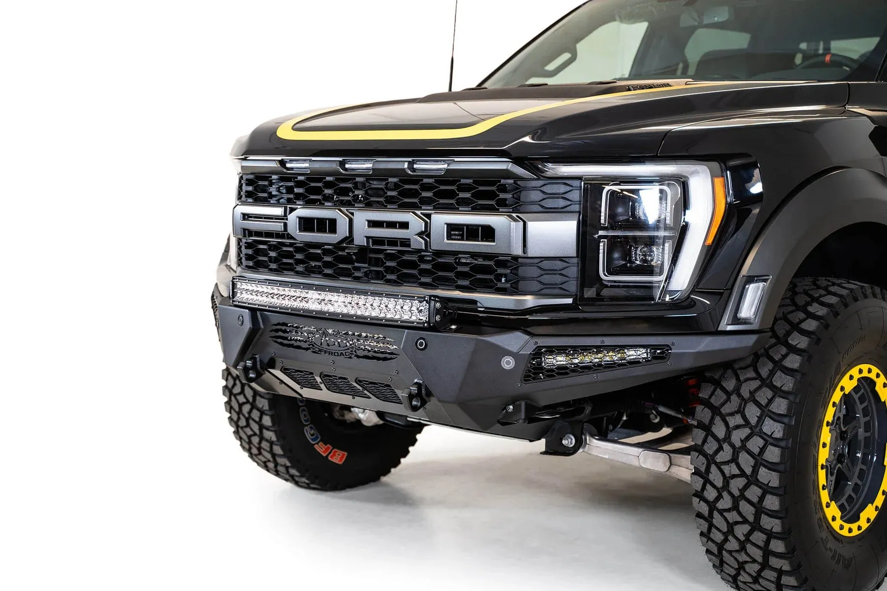 Addictive Desert Designs Raptor/Raptor R Honeybadger Front Bumper- 2021  Ford F-150 - F210211180103