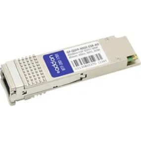 Addon Dell Force10 Gp-Qsfp-40Ge-Esr Compatible Taa Compliant 40Gbase-Sr4 Qsfp  Transceiver (Mmf, 850Nm, 400M, Mpo, Dom)