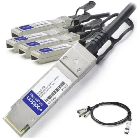 AddOn Extreme Networks 10321 Compatible TAA Compliant 40GBase-CU QSFP  to 4xSFP  Direct Attach Cable (Passive Twinax, 3m) 10321-AO