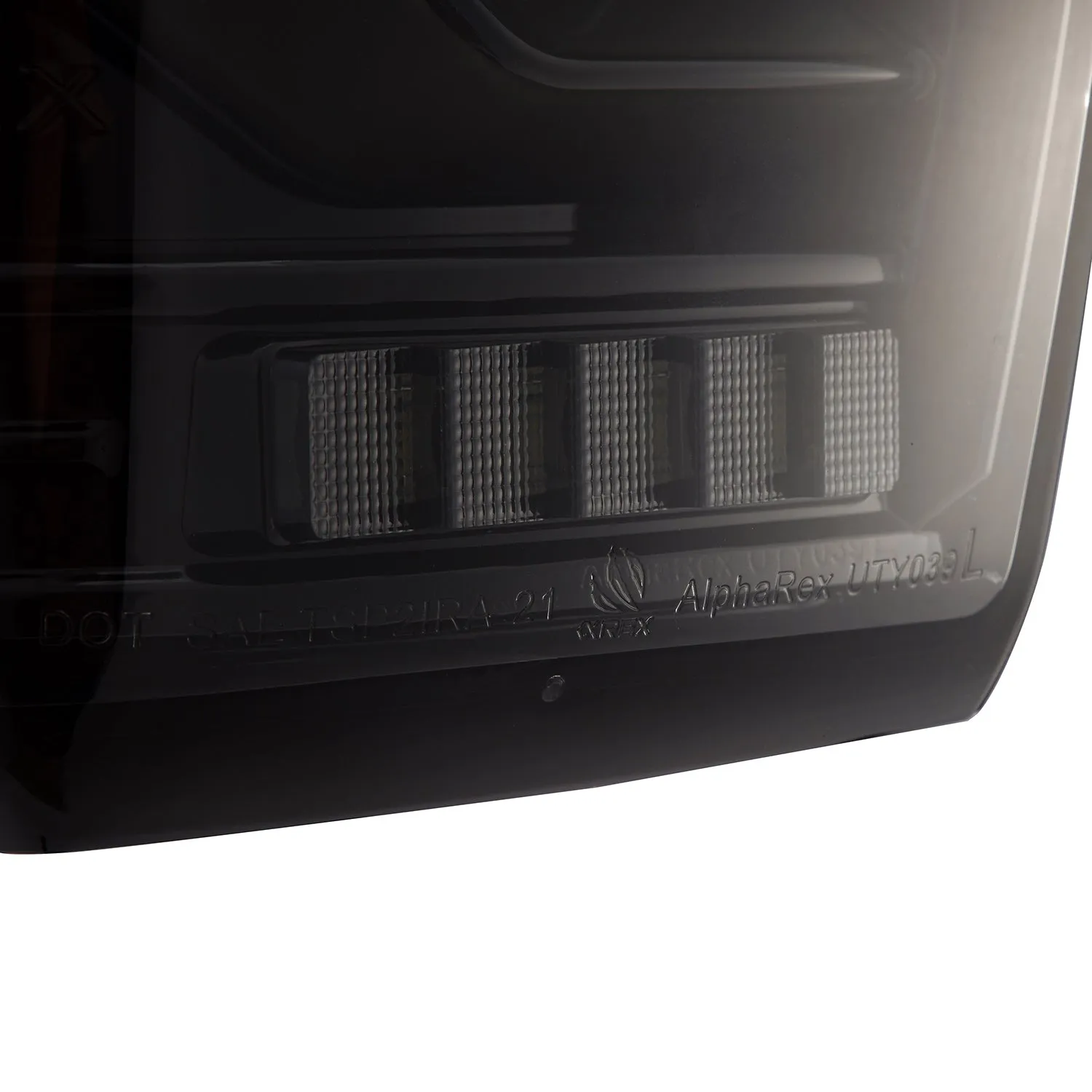 AlphaRex 16-21 Toyota Tacoma LUXX LED Taillights Alpha Blk w/Activ Light/Seq Signal (arx680080)