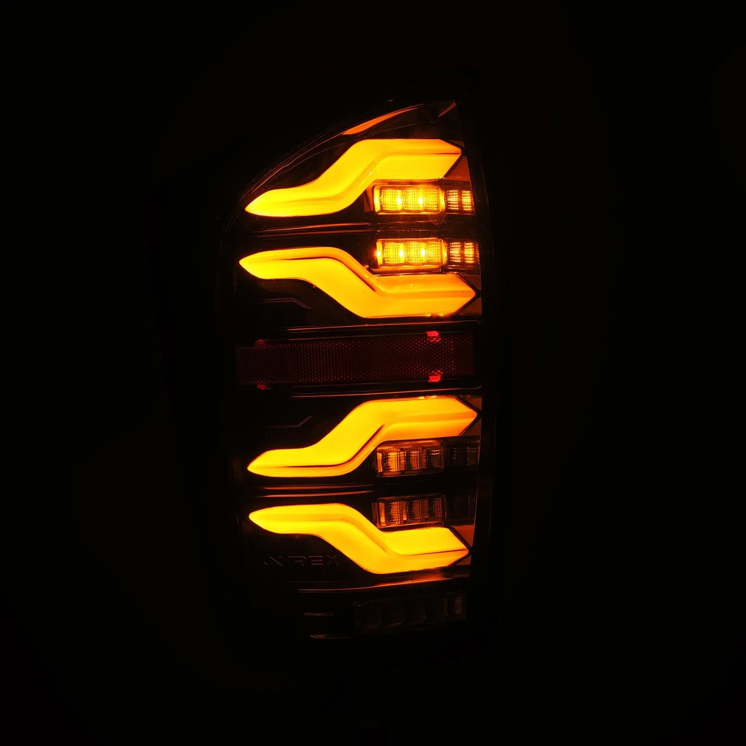 AlphaRex 16-21 Toyota Tacoma LUXX LED Taillights Alpha Blk w/Activ Light/Seq Signal (arx680080)