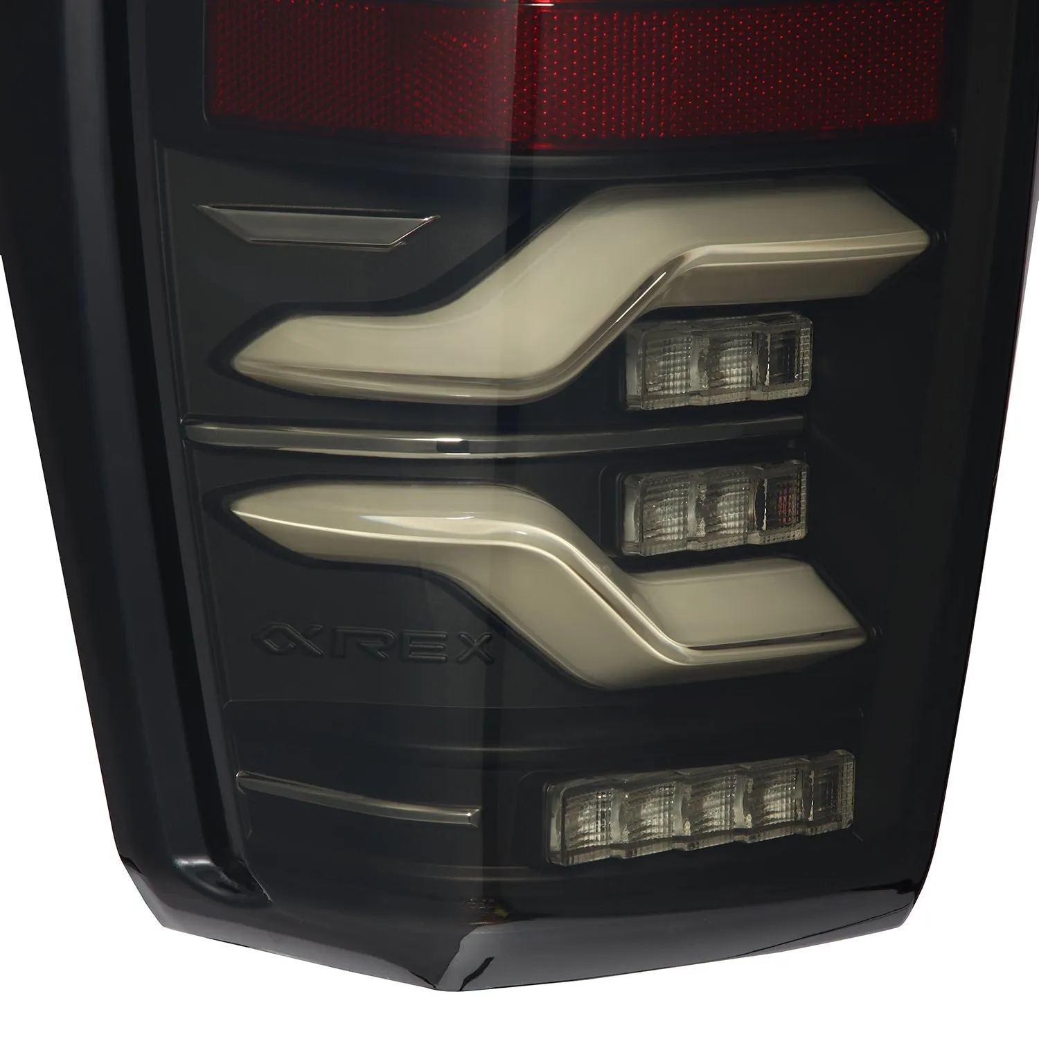 AlphaRex 16-21 Toyota Tacoma LUXX LED Taillights Blk w/Activ Light/Seq Signal (arx680090)