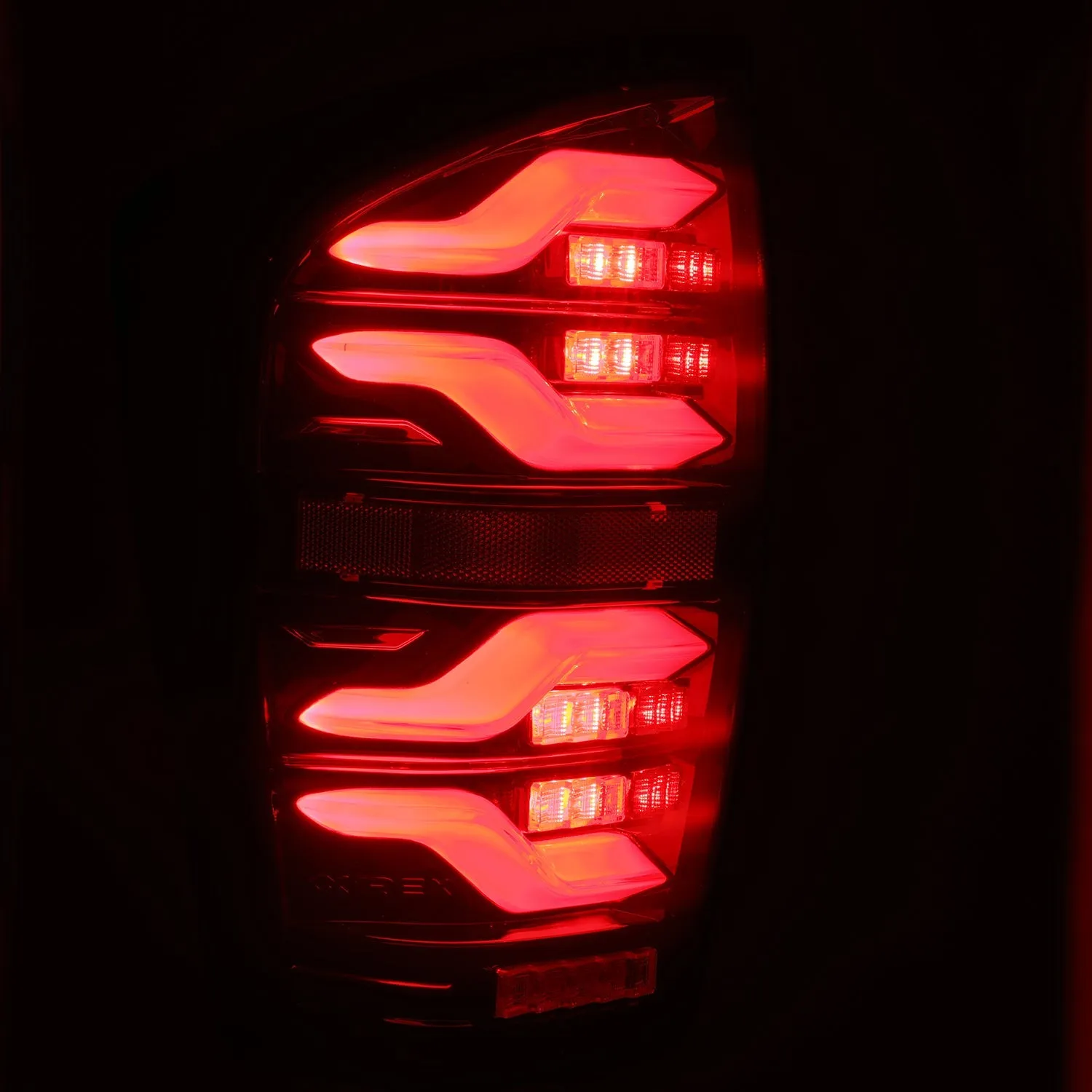 AlphaRex 16-21 Toyota Tacoma LUXX LED Taillights Blk/Red w/Activ Light/Seq Signal (arx680000)