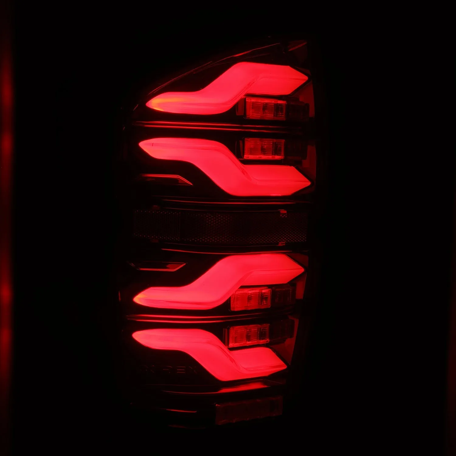 AlphaRex 16-21 Toyota Tacoma LUXX LED Taillights Blk/Red w/Activ Light/Seq Signal (arx680000)