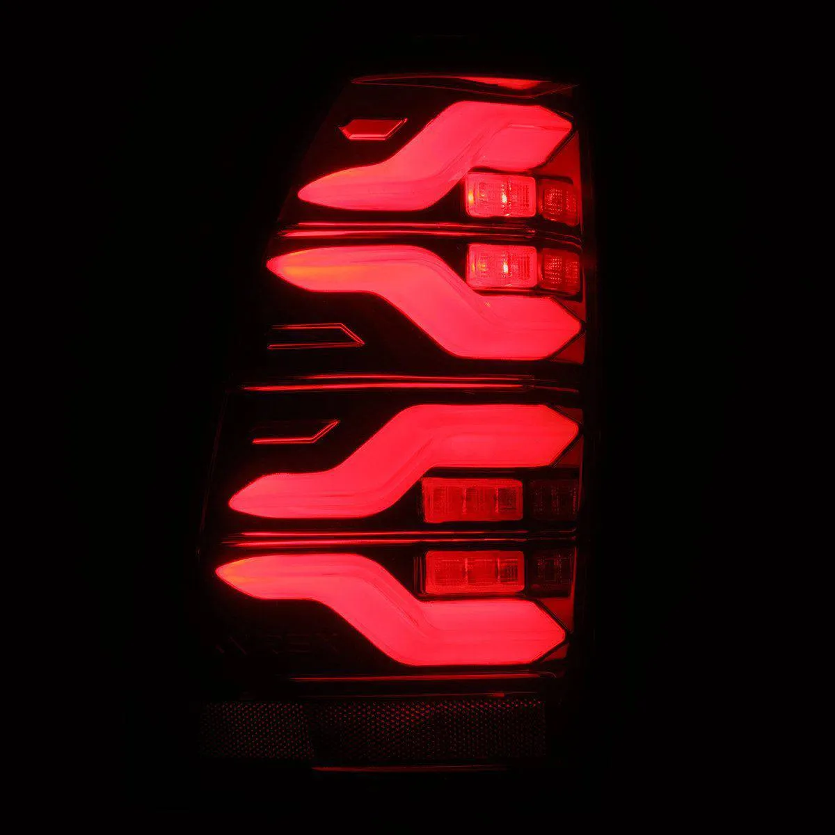 AlphaRex LUXX-Series Sequential Black-Red LED Tail Lights | 2005-2015 Toyota Tacoma (680070)