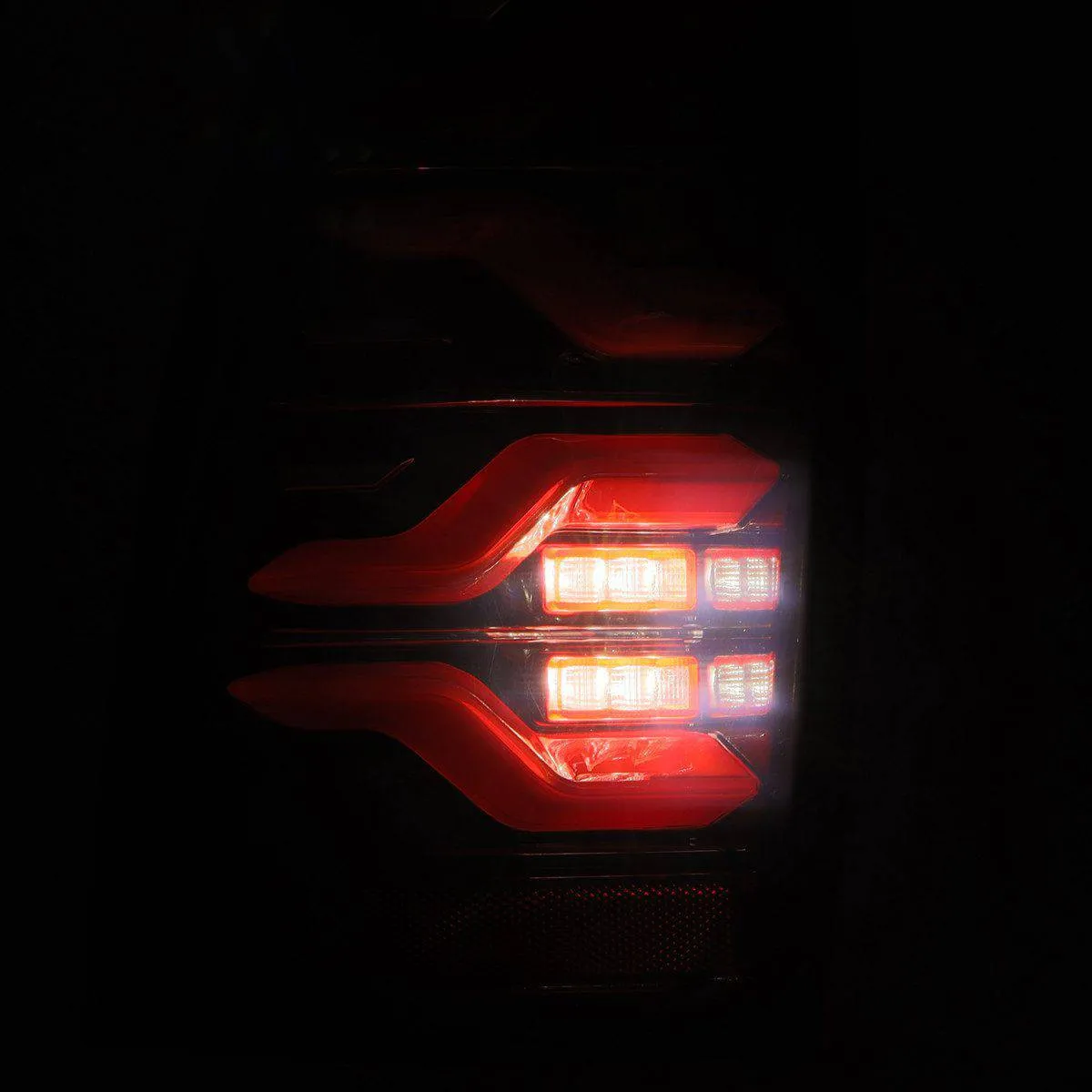 AlphaRex LUXX-Series Sequential Black-Red LED Tail Lights | 2005-2015 Toyota Tacoma (680070)