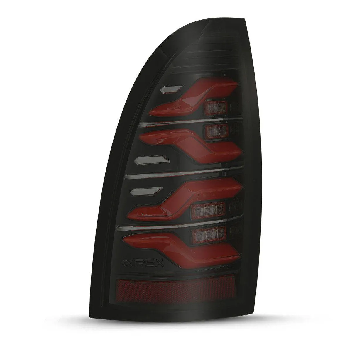 AlphaRex LUXX-Series Sequential Black-Red LED Tail Lights | 2005-2015 Toyota Tacoma (680070)
