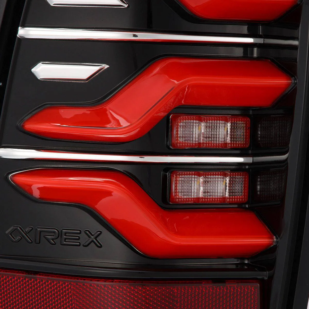 AlphaRex LUXX-Series Sequential Black-Red LED Tail Lights | 2005-2015 Toyota Tacoma (680070)