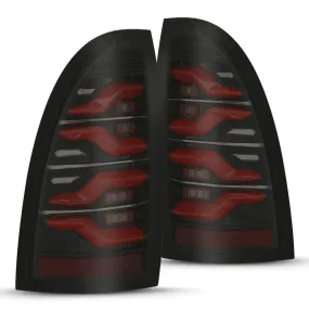 AlphaRex LUXX-Series Sequential Black-Red LED Tail Lights | 2005-2015 Toyota Tacoma (680070)