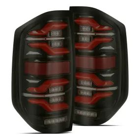 AlphaRex LUXX-Series Sequential Black-Red LED Tail Lights | 2014-2021 Toyota Tundra (672050)
