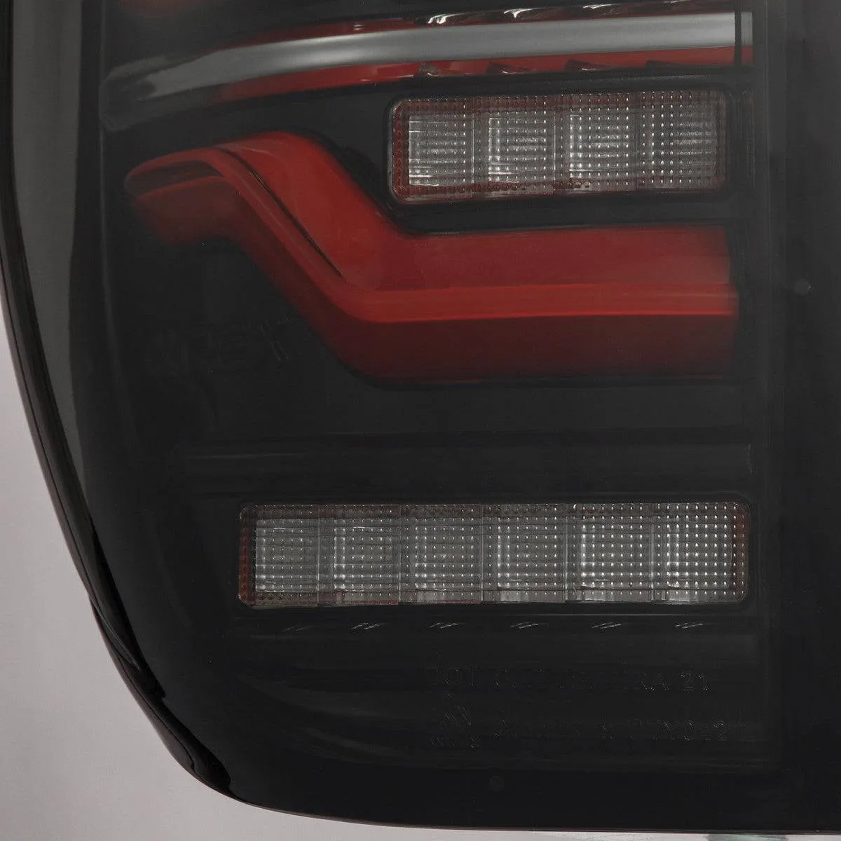 AlphaRex LUXX-Series Sequential Black-Red LED Tail Lights | 2014-2021 Toyota Tundra (672050)