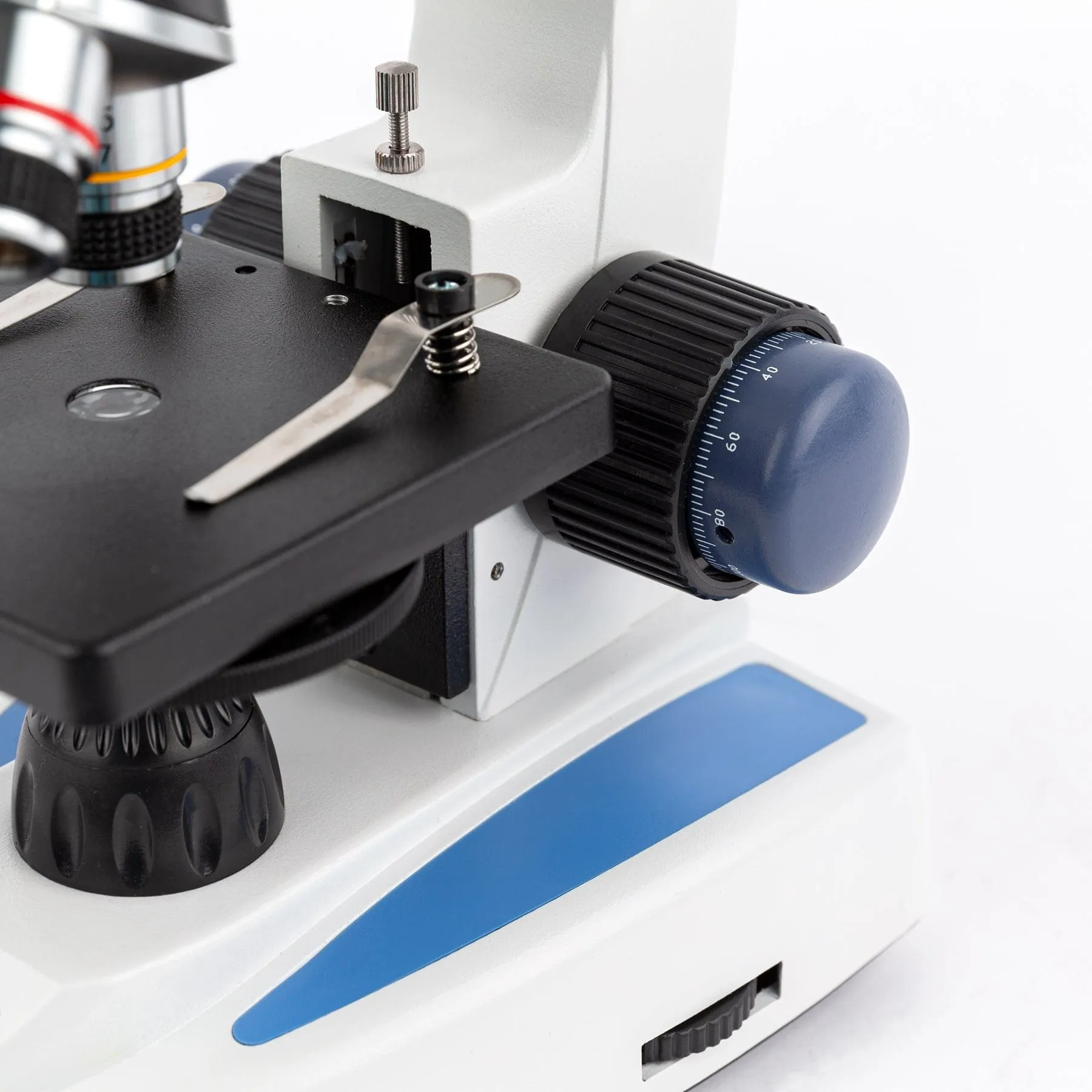 AmScope M158 Series Student Cordless Monocular Compound Microscope 40X-1000X Magnification with Top & Bottom Lights and 3MP Digital Camera