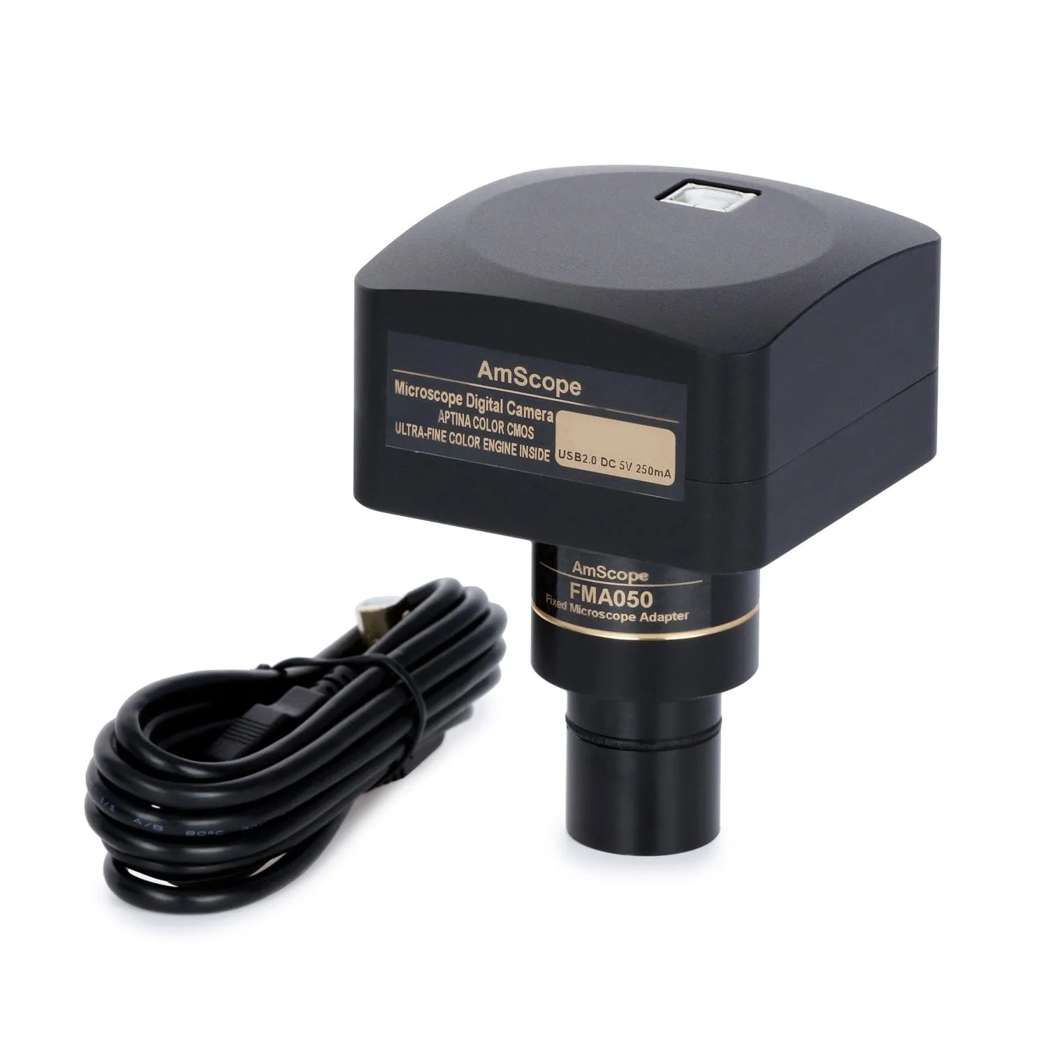 AmScope SM-4 Series Zoom Binocular Stereo Microscope with 150W Halogen Dual Fiber Gooseneck Lights and Optional Digital Camera on Double Arm Boom Stand