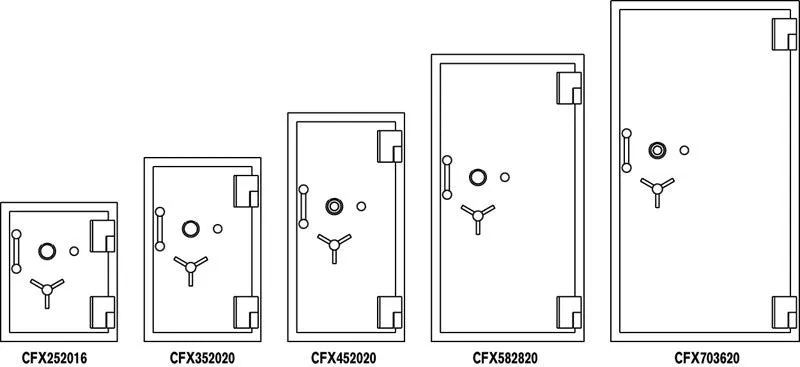 AMSEC CFX582820 AMVAULTx6 High Security Burglar Fire Safe