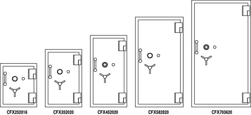 AMSEC CFX703620 AMVAULTx6 High Security Burglar Fire Safe
