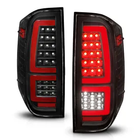 ANZO Full LED Tail Lights With Sequential Turn Signal - Black | 2014-2021 Toyota Tundra