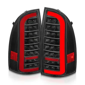 ANZO Full LED Tail Lights With Sequential Turn Signal - Black Housing Clear Lens | 2005-2015 Toyota Tacoma