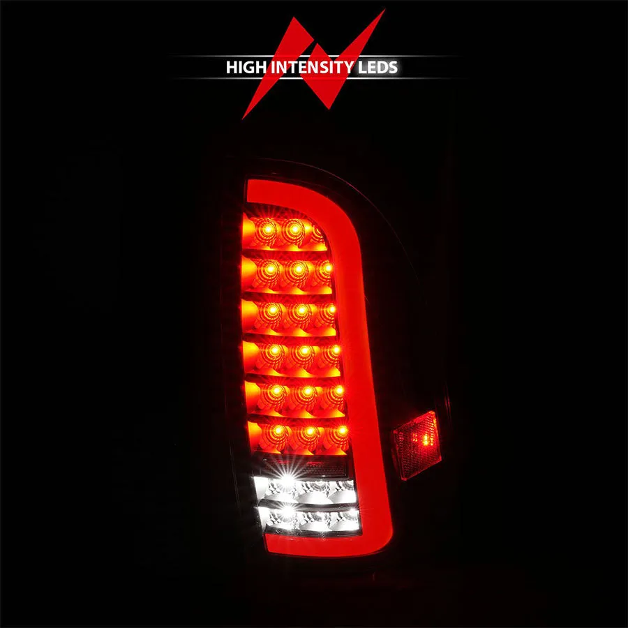 ANZO Full LED Tail Lights With Sequential Turn Signal - Black Housing Clear Lens | 2005-2015 Toyota Tacoma
