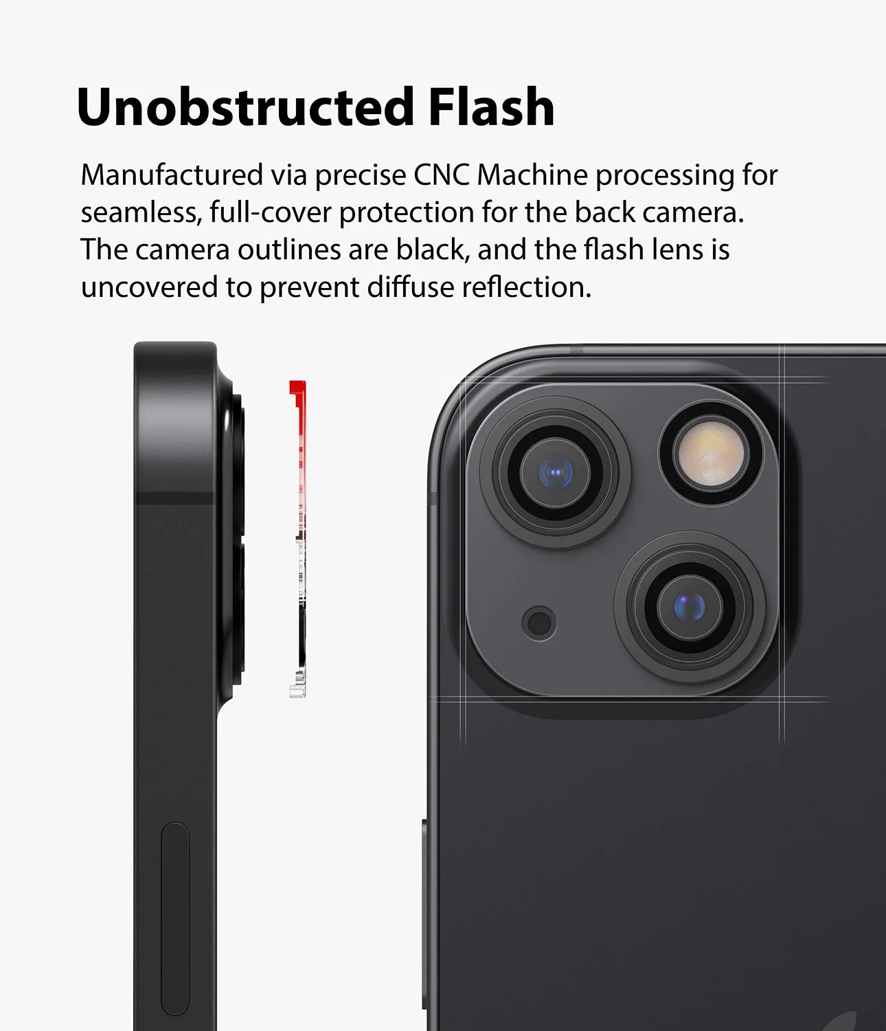 Apple iPhone 13 / 13 mini | Invisible Defender Camera Protector Glass| 2 Pack