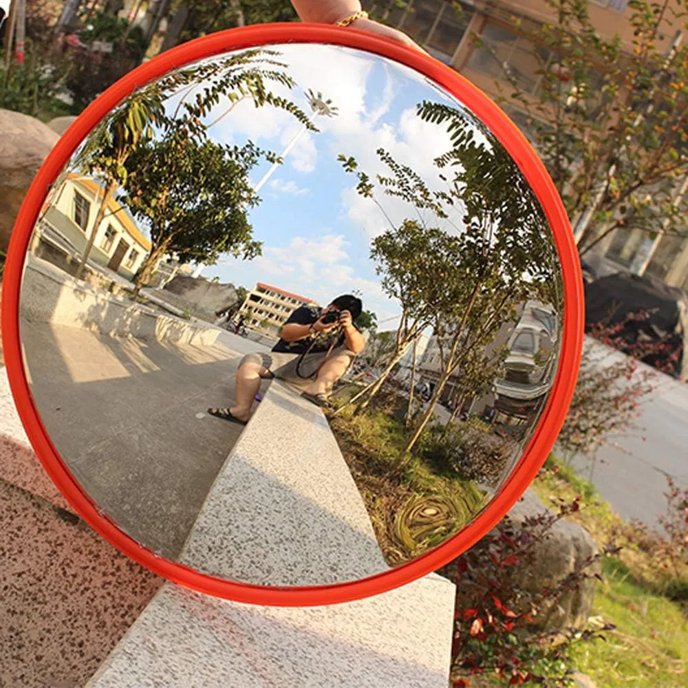 BESEA 24" inch Traffic mirror Convex mirror, Wall Mounted Security mirror, Safety Mirror for Garage Warehouse Mall Home Office Indoor and Outdoor