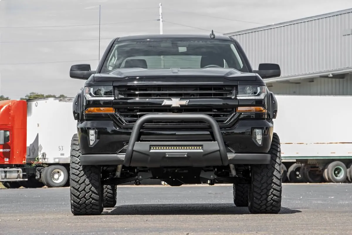 Black LED Bull Bar - Chevy/GMC 1500 Truck & SUV (07-20)