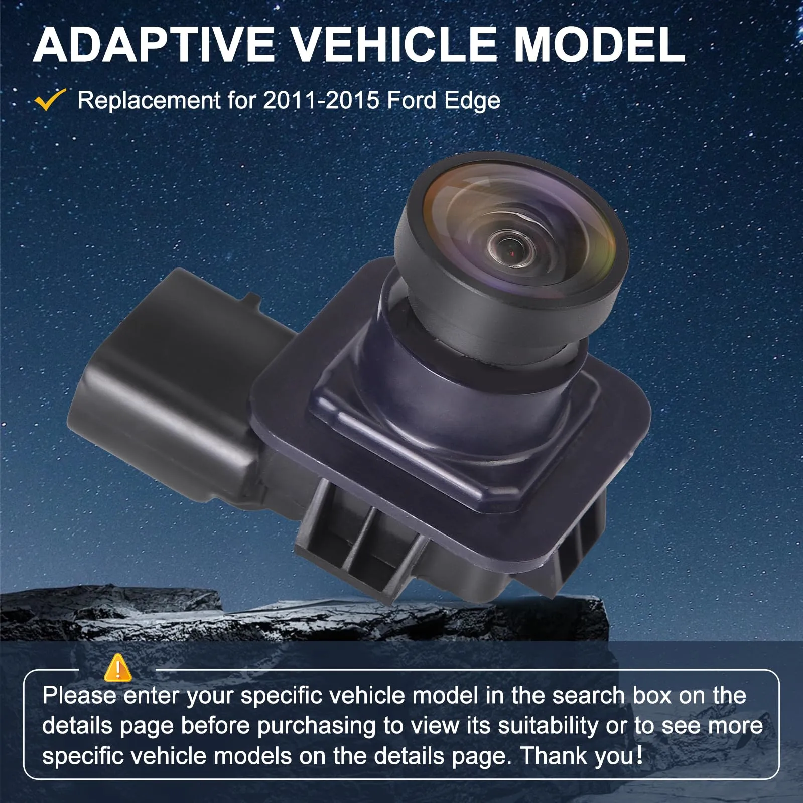 BLPextrm Rear View Backup Camera Replacement for Ford Edge 2011 2012 2013 2014 2015 Replaces# BT4Z-19G490-B