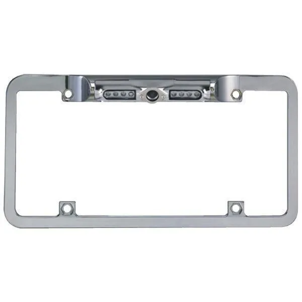 BOYO VTL200IRTJ Full-Frame License Plate Camera with Night Vision & Trajectory Parking Lines (Chrome)