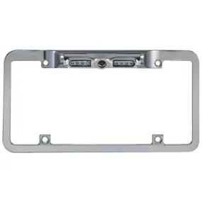 BOYO VTL200IRTJ Full-Frame License Plate Camera with Night Vision & Trajectory Parking Lines (Chrome)