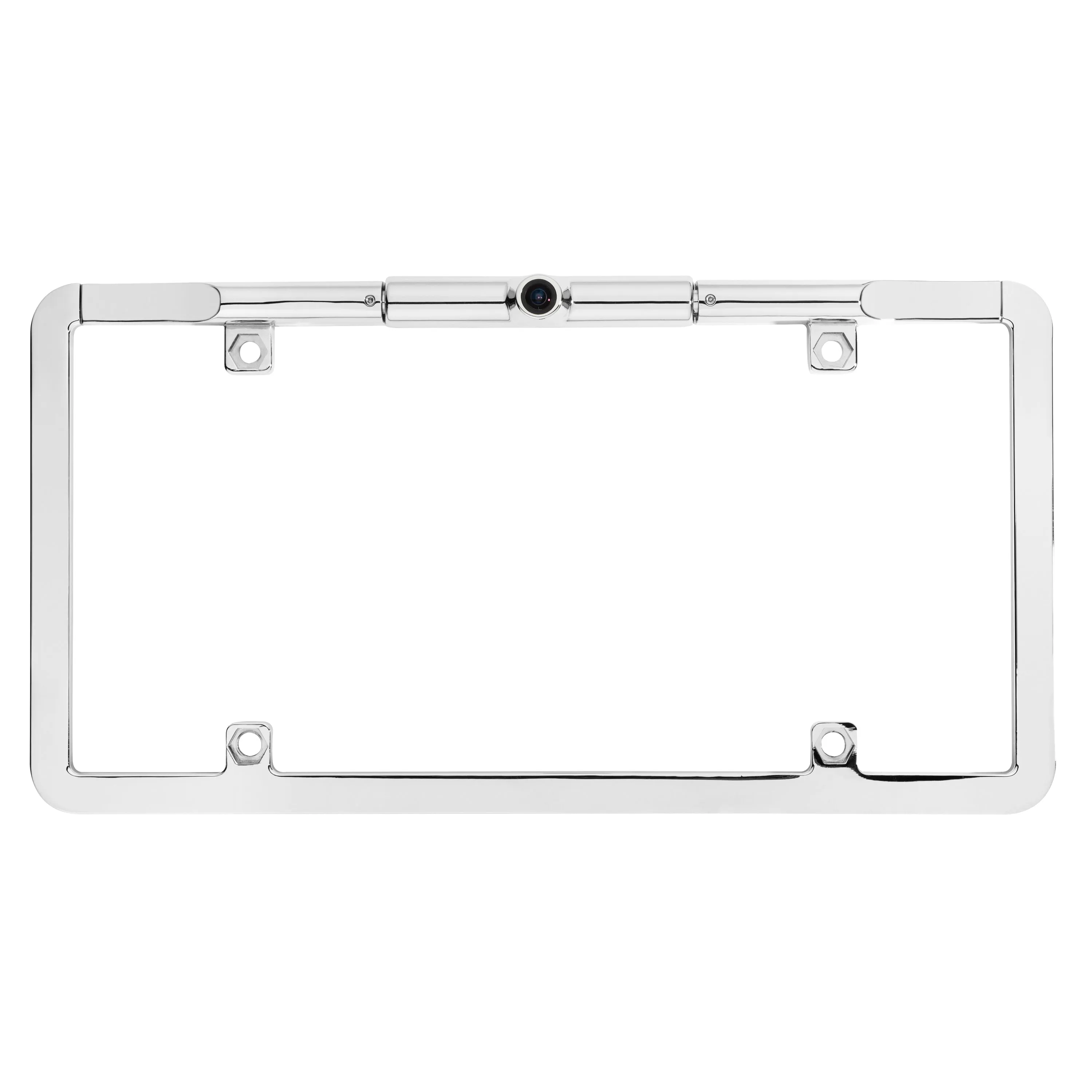 BOYO VTL275TJ - Ultra Slim Full-Frame License Plate Backup Camera with Active Parking Lines (Chrome)
