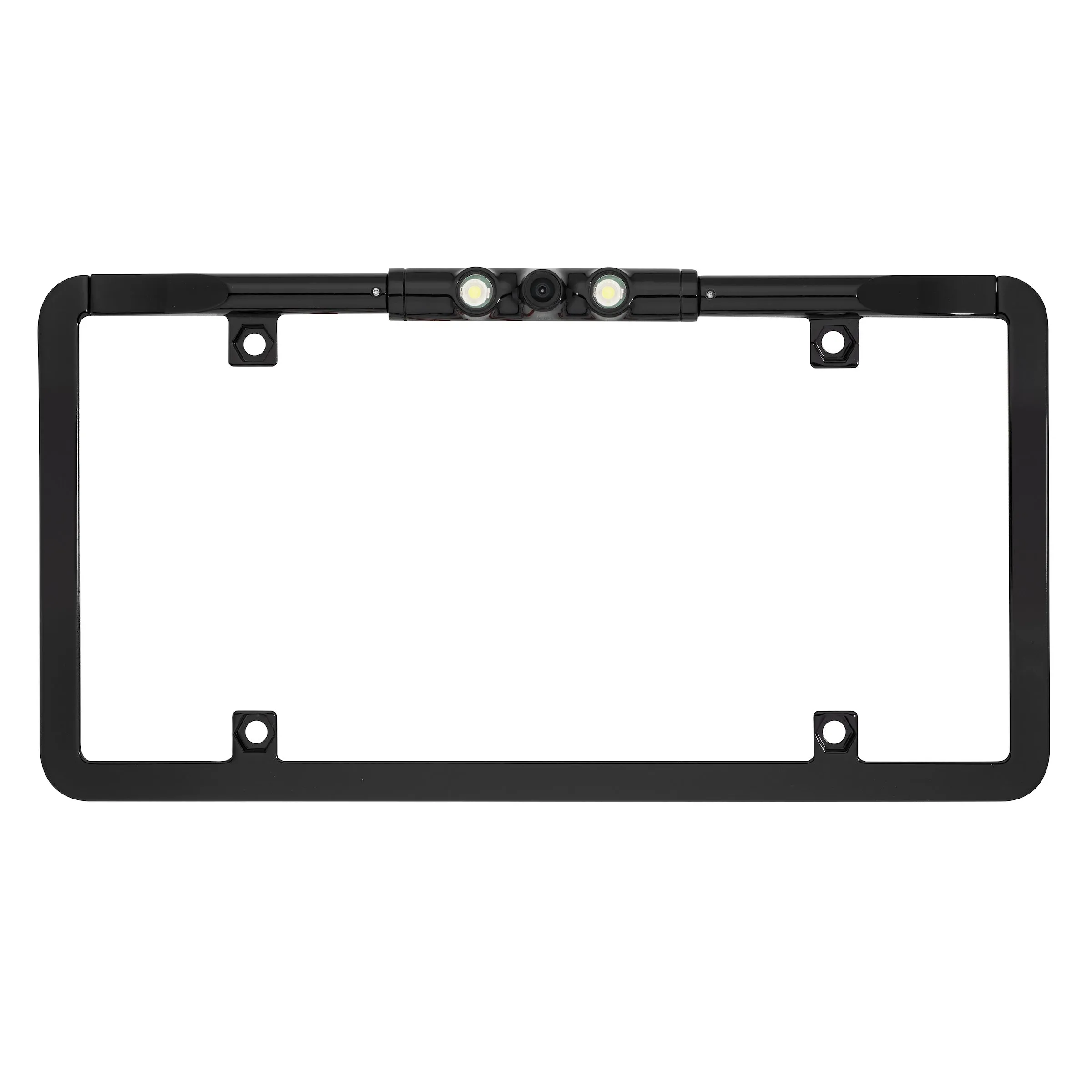 BOYO VTL375HDL - Multi-Viewing Ultra Slim Full-Frame License Plate Backup Camera with LED Lights (Black)