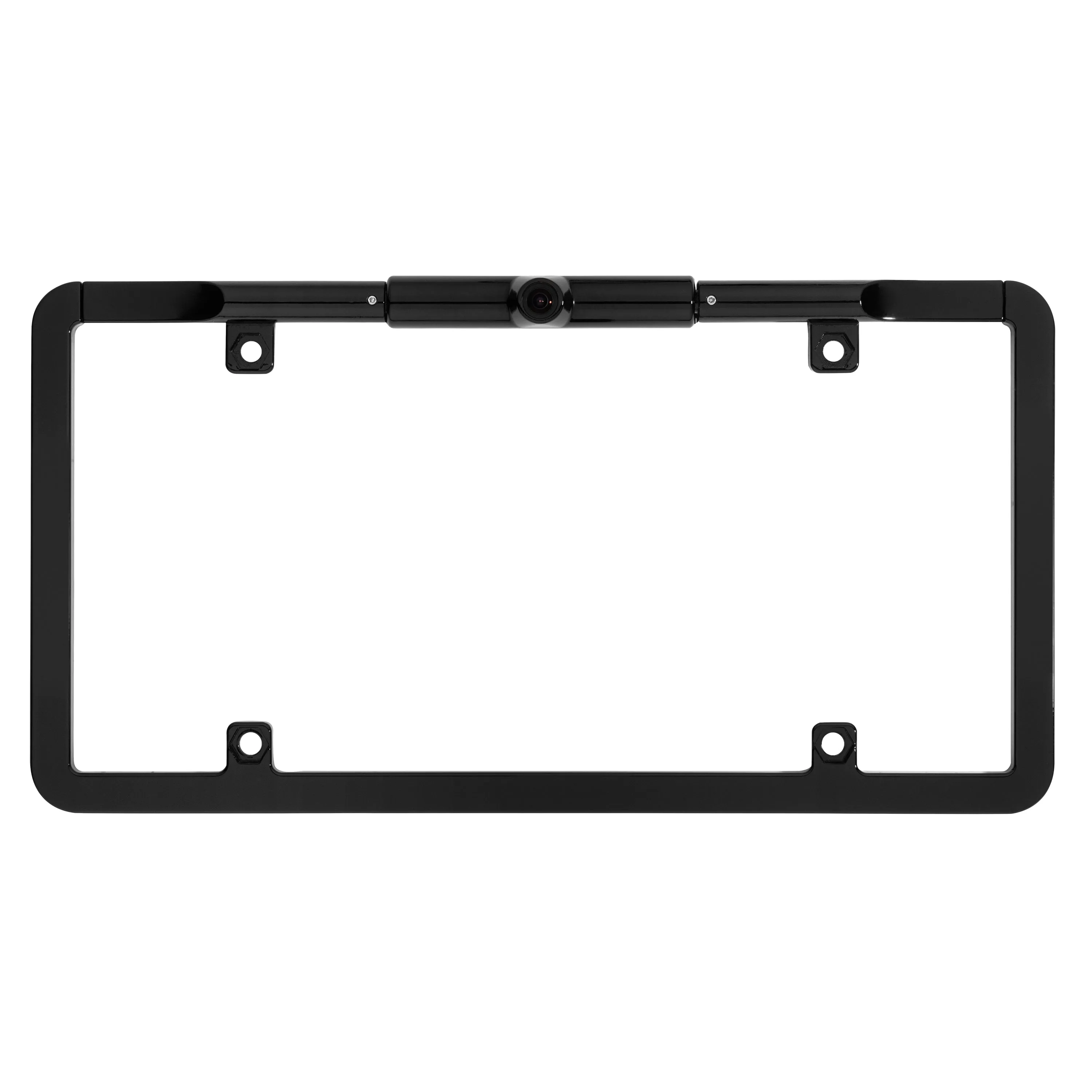 BOYO VTL375TJ - Ultra Slim Full-Frame License Plate Mounted Backup Camera with Trajectory Parking Lines (Black)