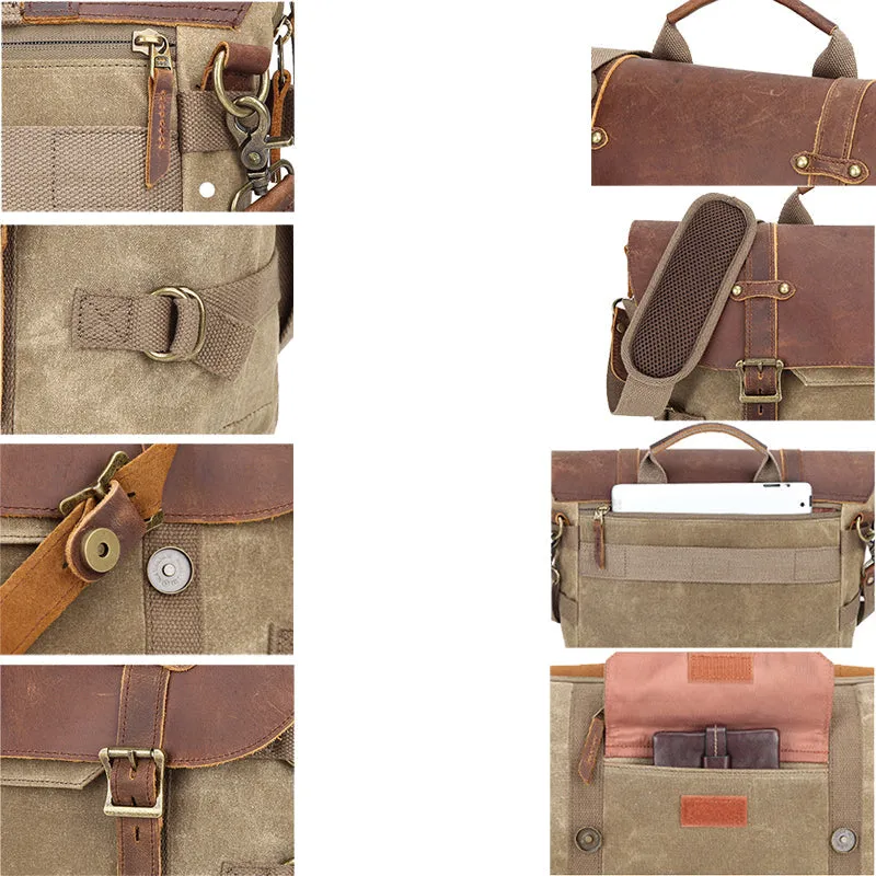 Camera Messenger Bag Retro Canvas Satchel